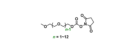 m-PEGn-succinimidyl carbonate